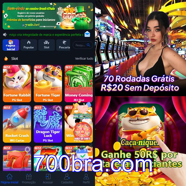 Cadastro no 700bra: Comece com um Bônus de Boas-vindas!